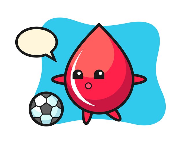 クランベリーのキャラクター漫画はサッカー かわいいスタイル ステッカー ロゴの要素を遊んでいます プレミアムベクター