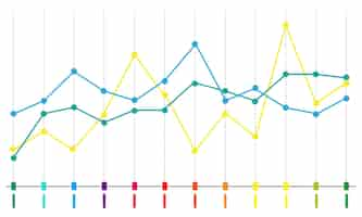 無料ベクター データ分析グラフの図