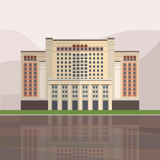 Бесплатное векторное изображение Иллюстрация гостиницы four seasons москва