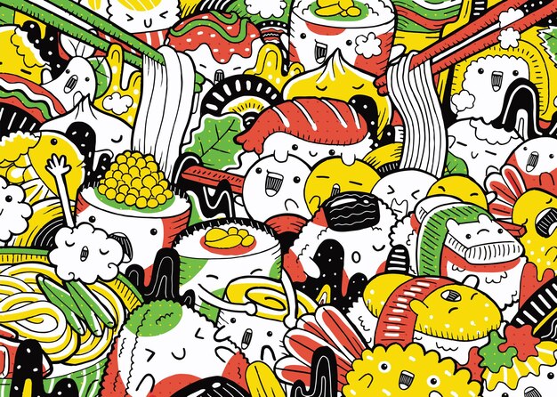 カワイイ梅干し弁当イラスト 無料のベクター