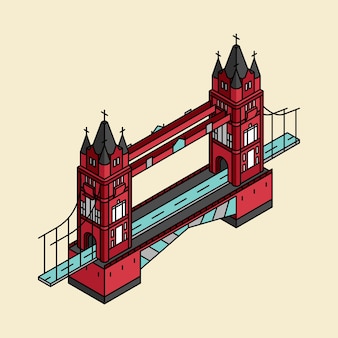 Иллюстрация лондонского моста в великобритании