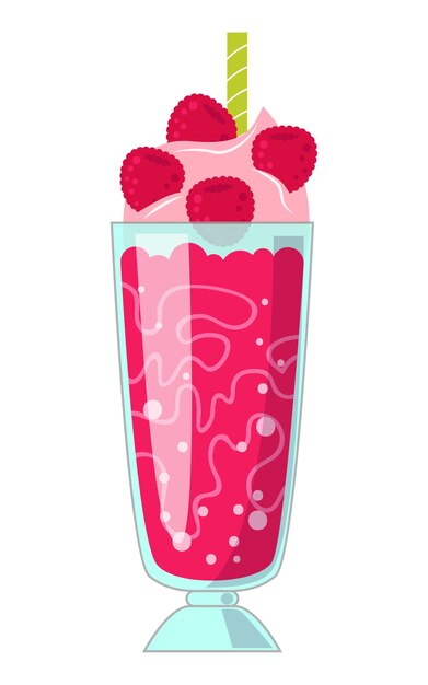 ミルクシェイクのイラスト プレミアムベクター