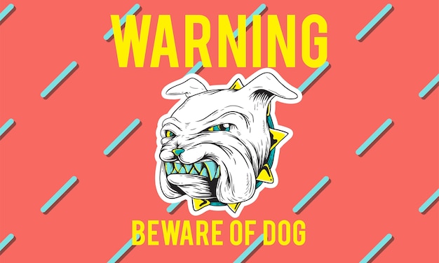 Бесплатное векторное изображение Иллюстрация предупреждающего знака