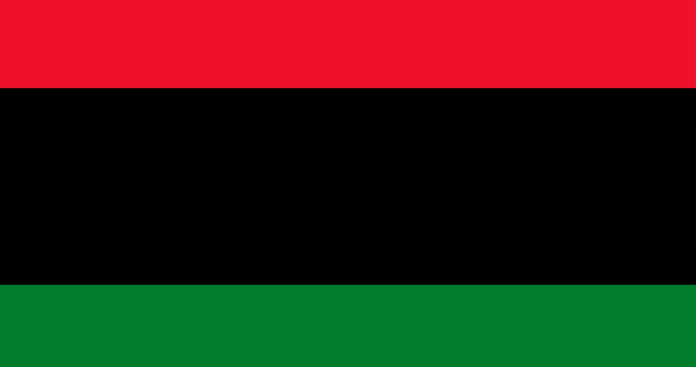 Pan-African 깃발의 그림