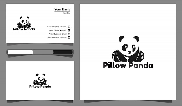 Download Free Illustration Pillow Panda Logo And Business Card Design Template Premium Vector Use our free logo maker to create a logo and build your brand. Put your logo on business cards, promotional products, or your website for brand visibility.