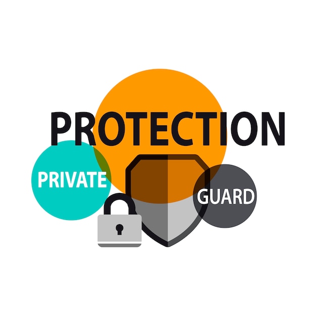 Free vector illustration of protection shield