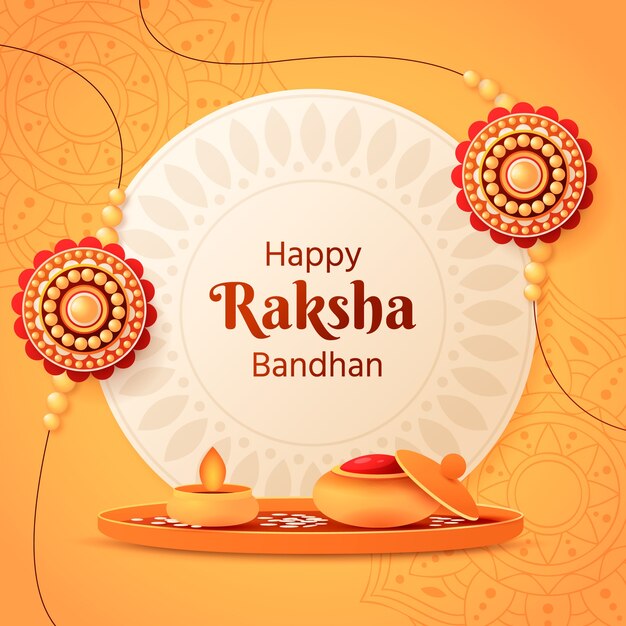 Illustration for raksha bandhan festival celebration