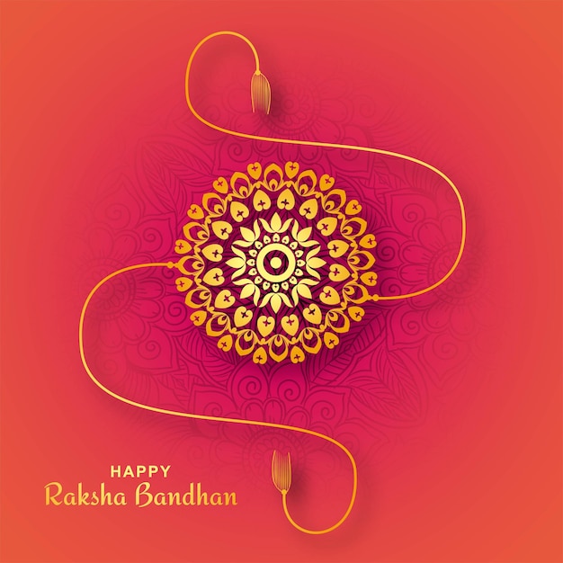 Vettore gratuito illustrazione del fondo della cartolina d'auguri di raksha bandhan