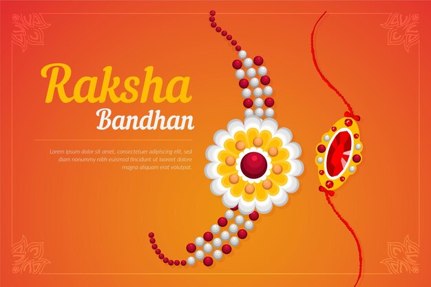 Free vector illustration for raksha bandhan