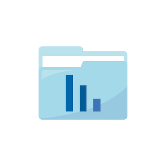 Illustration of report folder icon