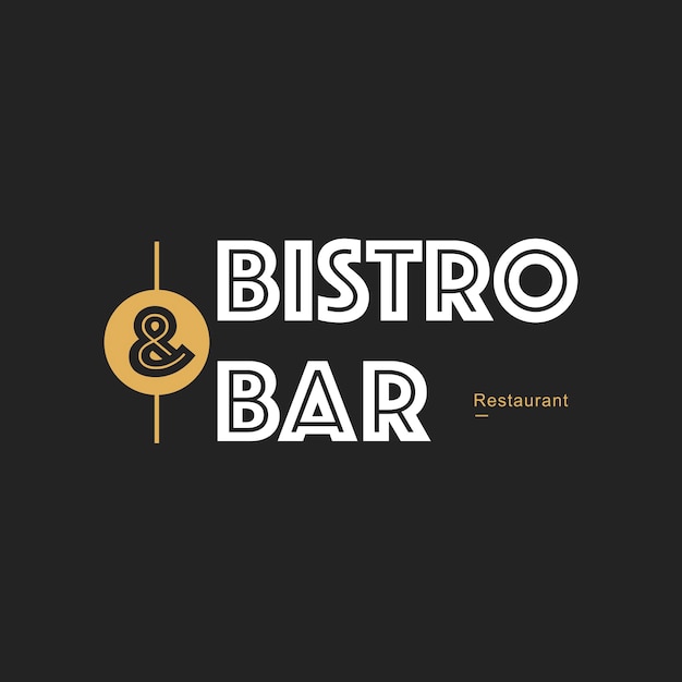 Free vector illustration of restaurant stamp banner