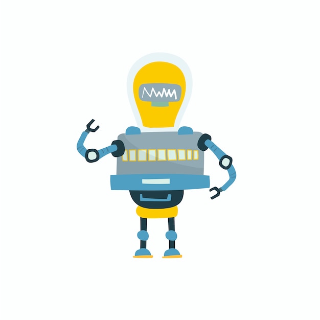 Illustration of robot vector graphic