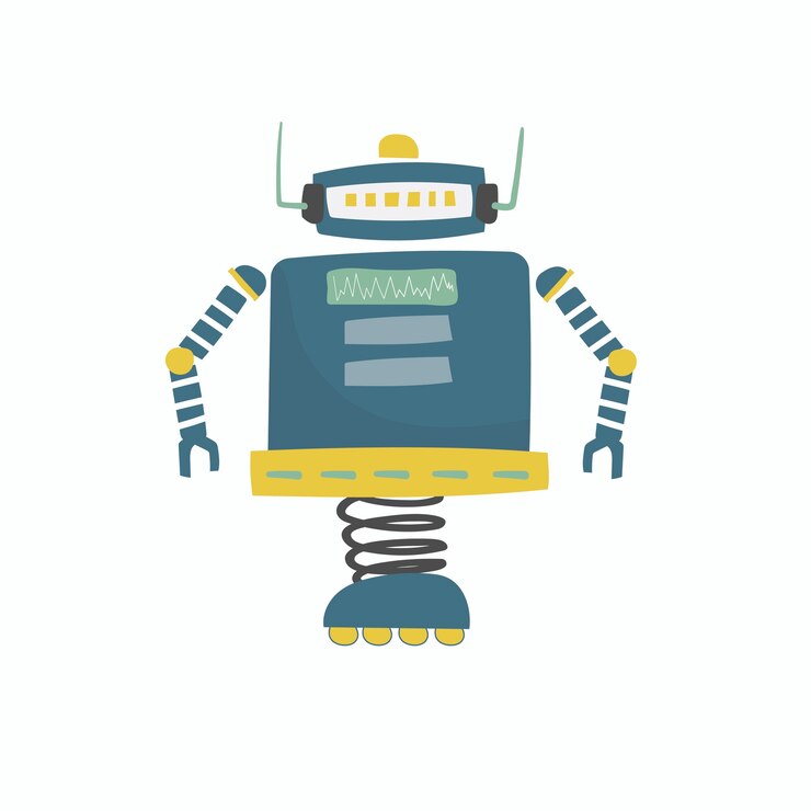 Free Vector illustration of robot vector graphic