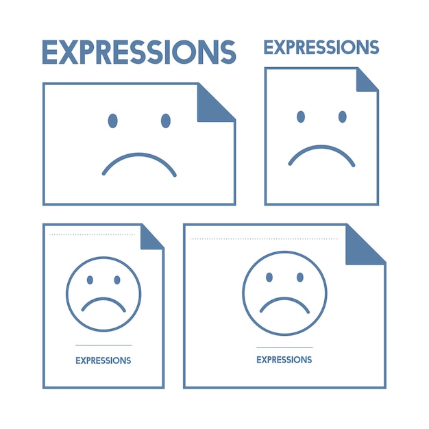 Illustration of sad emotion