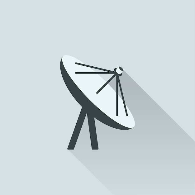 Free vector illustration of satellite antenna