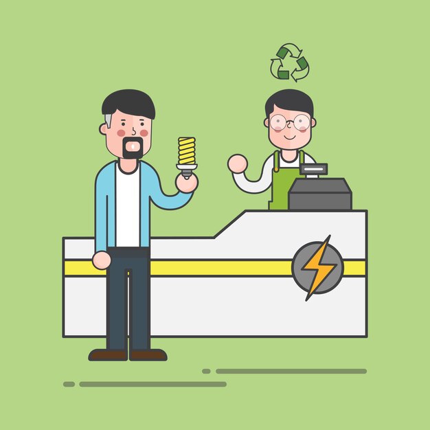 환경 벡터 일러스트 레이 션 세트