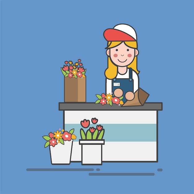 Illustration set of supermarket vector