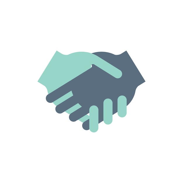 Free vector illustration of shaking hands agreement