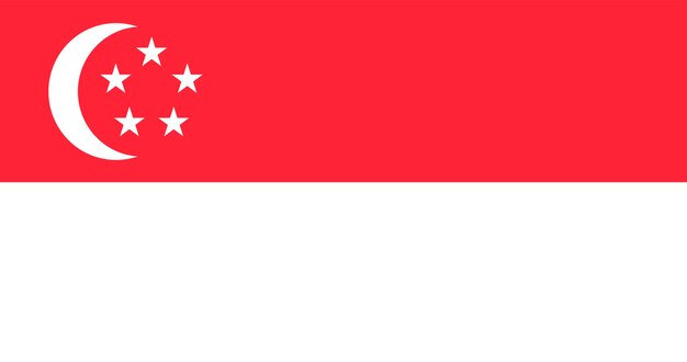 シンガポールの旗のイラスト
