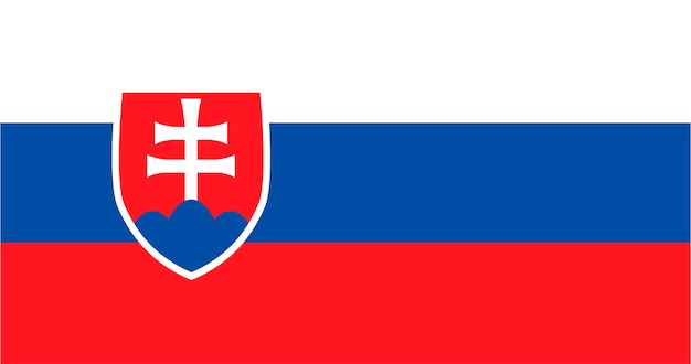 Illustration of Slovakia flag