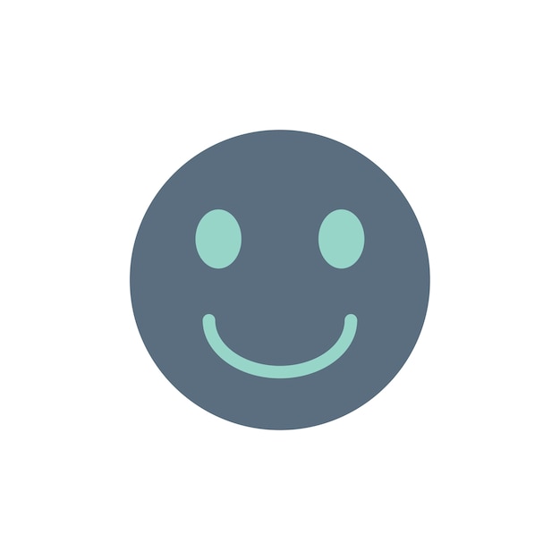 Free vector illustration of smiling emoji face