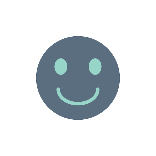 Illustration of smiling emoji face