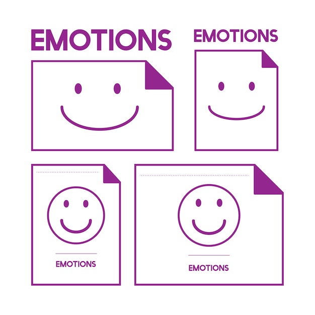 Free vector illustration of smiling emotion