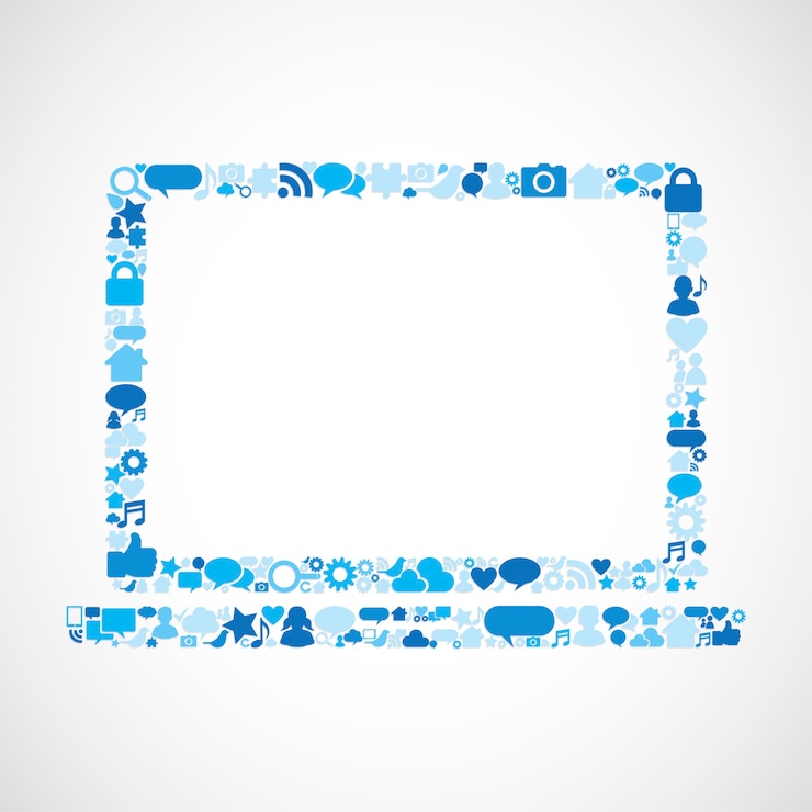 Free Vector illustration of social media concept