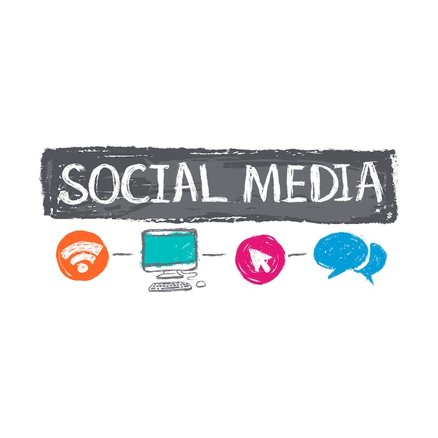 Illustration of social media concept