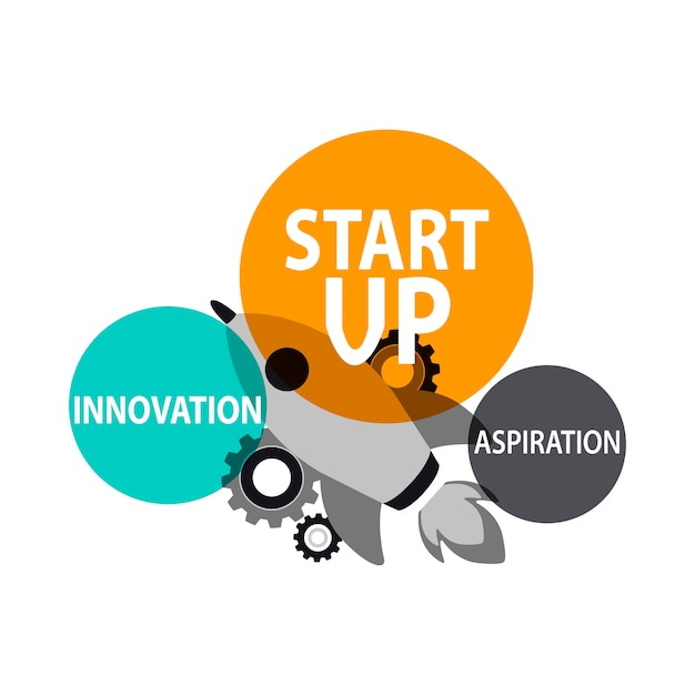 Illustration of startup business