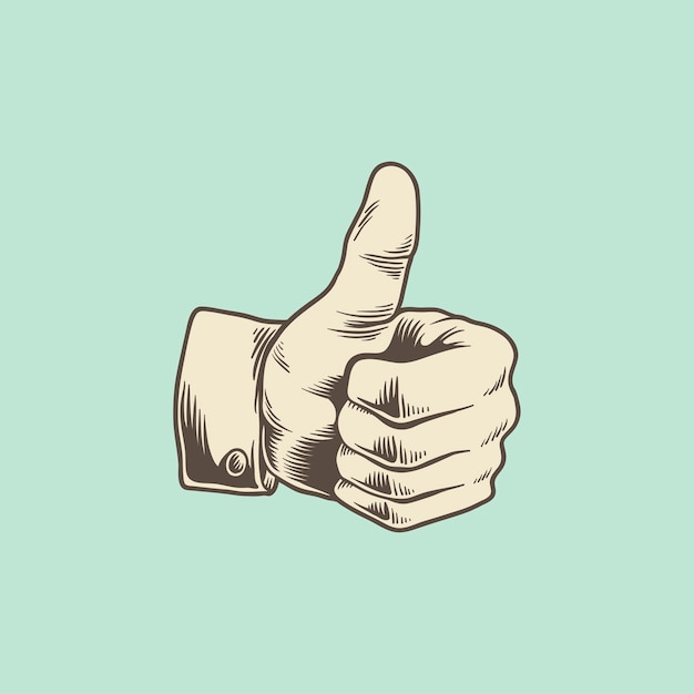 Illustration Of Thumbs Up Icon