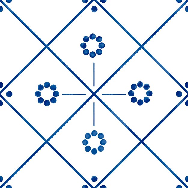 Illustration of tiles textured pattern