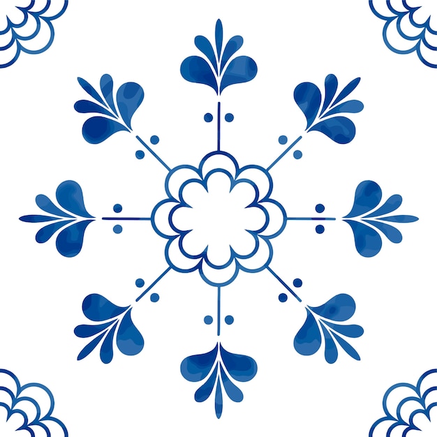 Illustration of tiles textured pattern