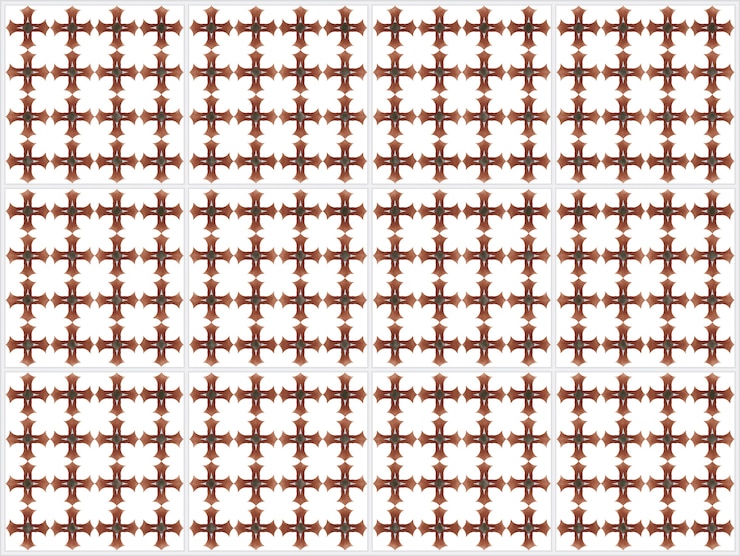 Free Vector illustration of tiles textured pattern