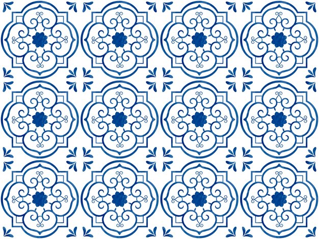 Illustration of tiles textured pattern