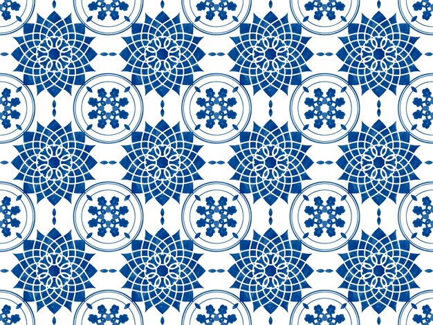 Illustration of tiles textured pattern