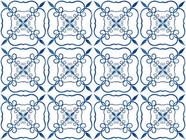 Illustration of tiles textured pattern