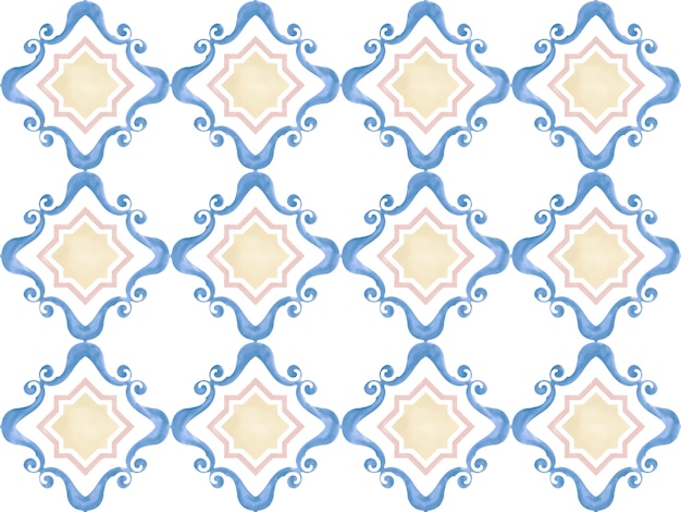 Illustration of tiles textured pattern