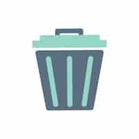 Free vector illustration of trash bin icon