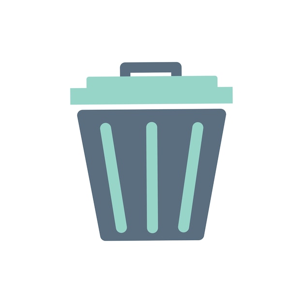 Illustration of trash bin icon