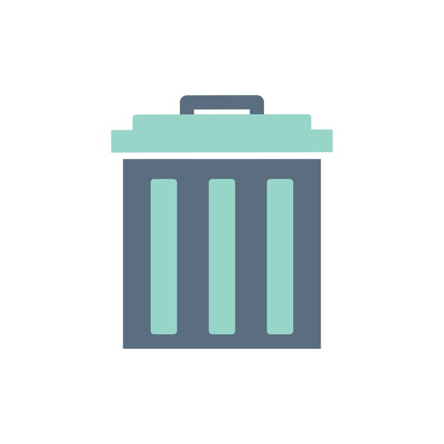 Illustration of trash bin icon