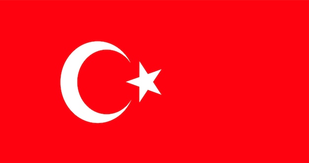 Illustration of Turkey flag