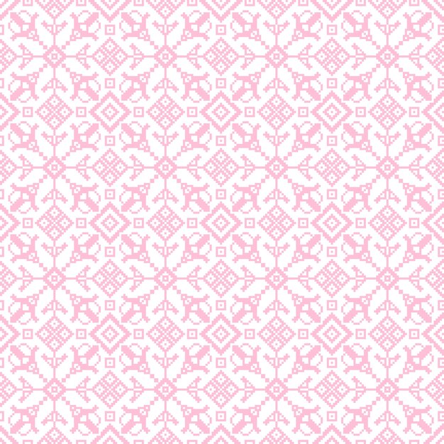 illustration of Ukrainian folk seamless pattern ornament