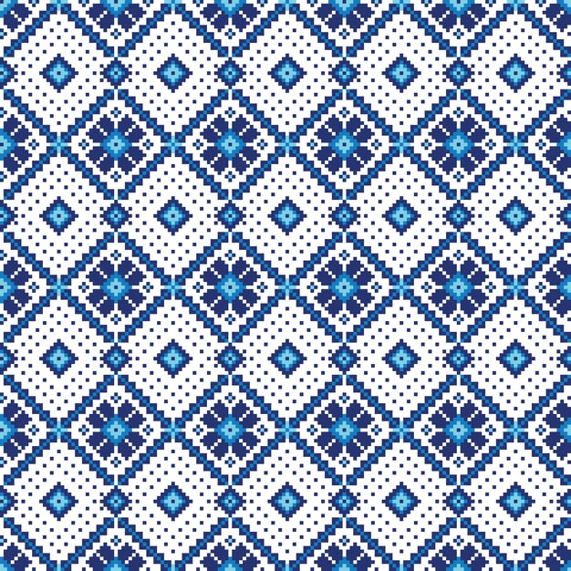 illustration of Ukrainian folk seamless pattern ornament