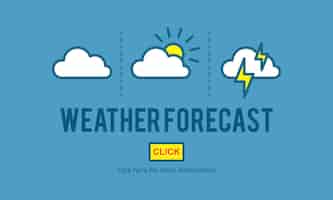Free vector illustration of weather forecast vector