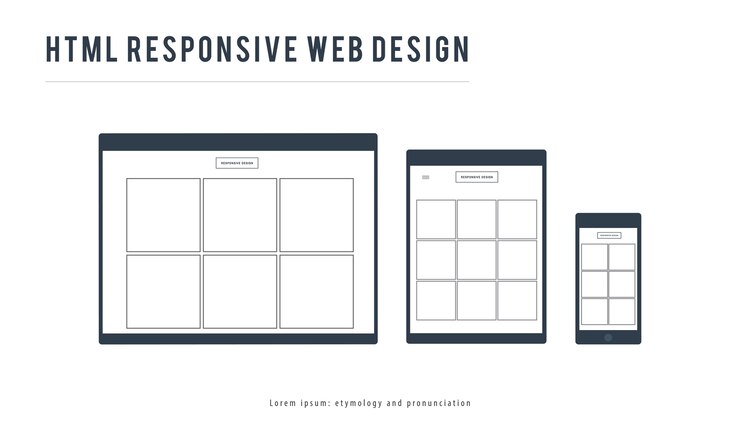 Free Vector illustration of web design template