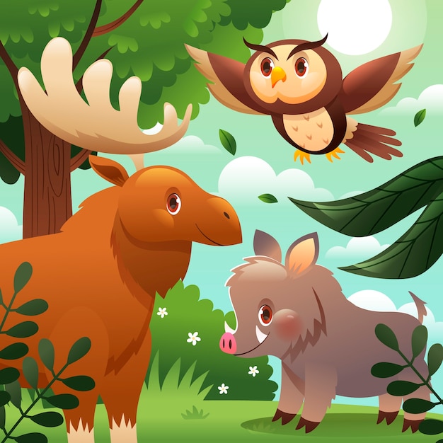 Illustration for world animal day celebration