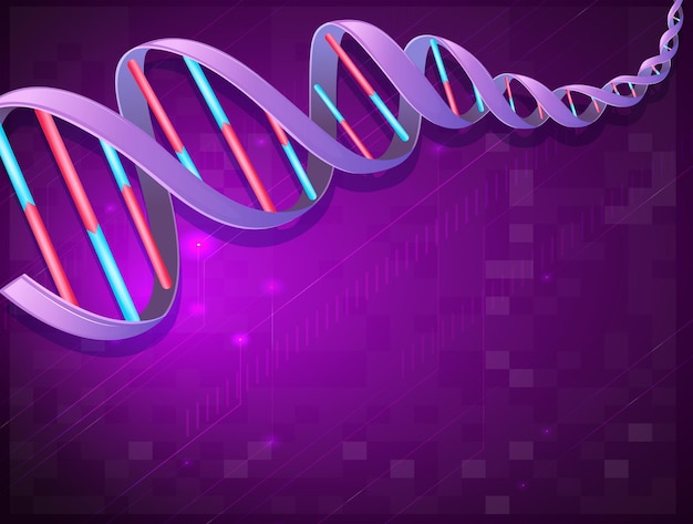 Free vector an image of a dna