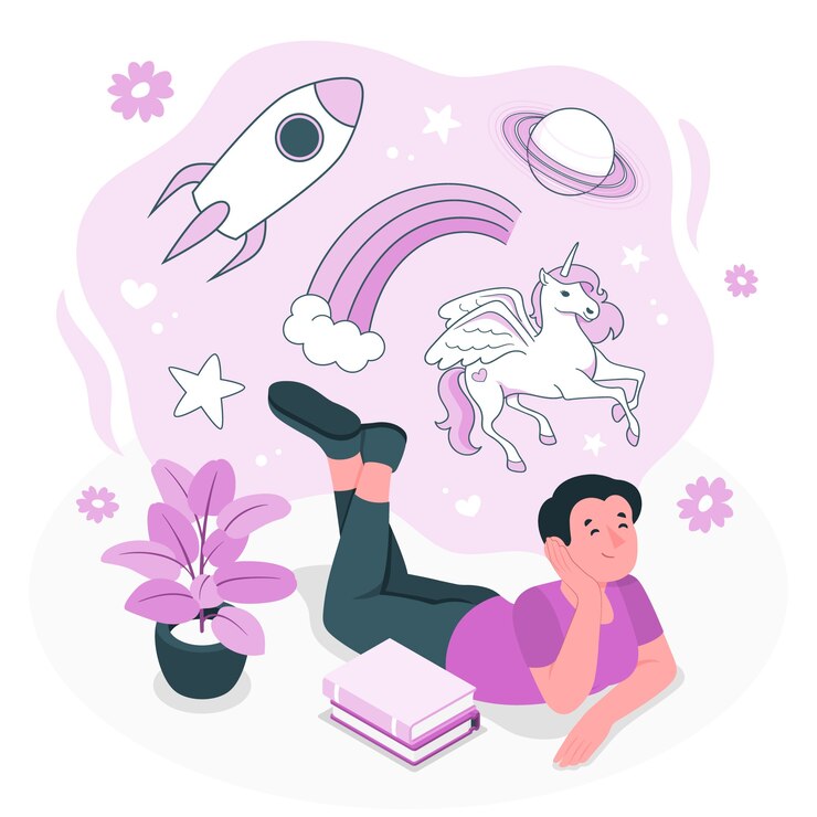Free Vector imagination concept illustration