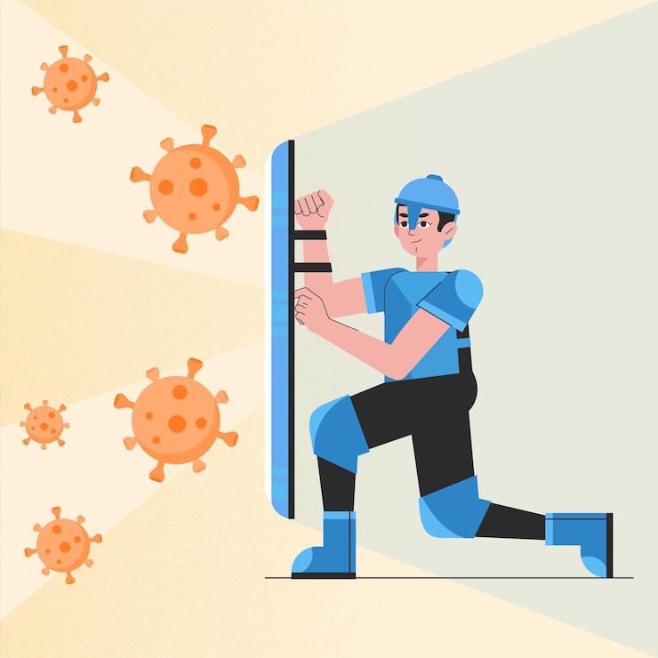 Free Vector immune system concept
